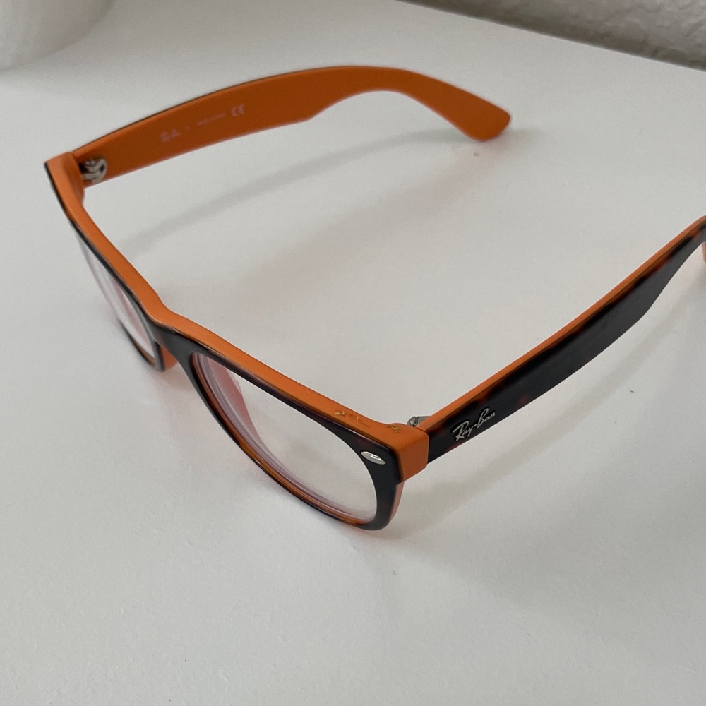Ray-Ban Dual-Tone Orange and Black Eyewear